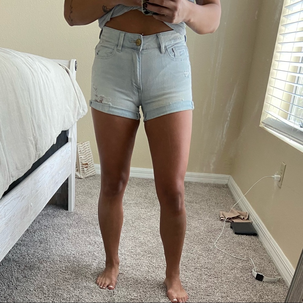 High waisted shorts